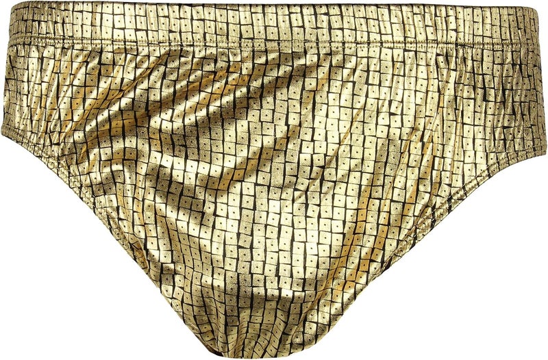 INTIMO Mens Gold Squares Print Bikini Brief Underwear - Image 4